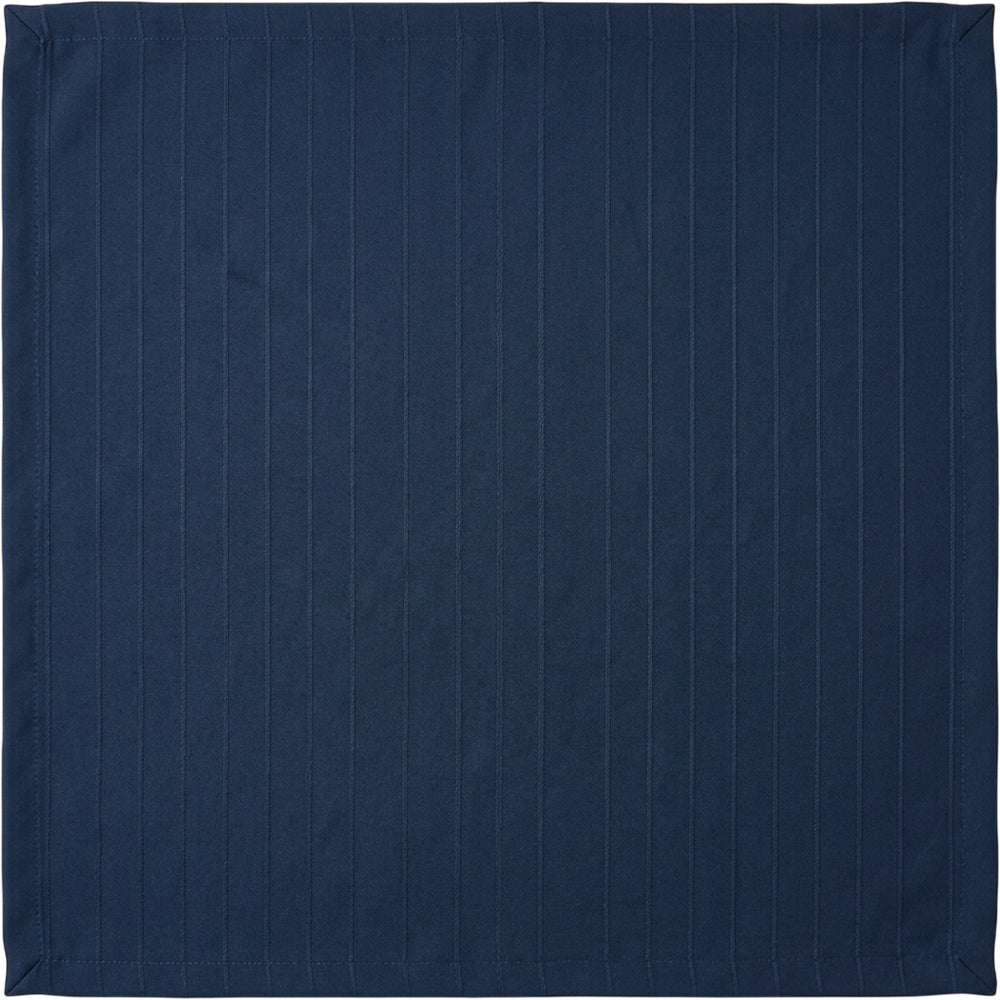 Vlyox Recycled Polyester Pinstripe Tablecloth 150 × 240 cm Midnight Blue - Product view